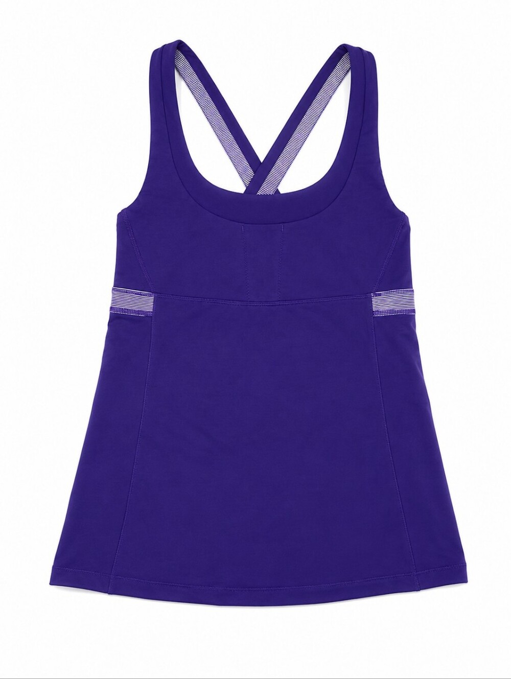 Lululemon Purple Built-In Bra Cross Back Athletic Tank Top Size 8